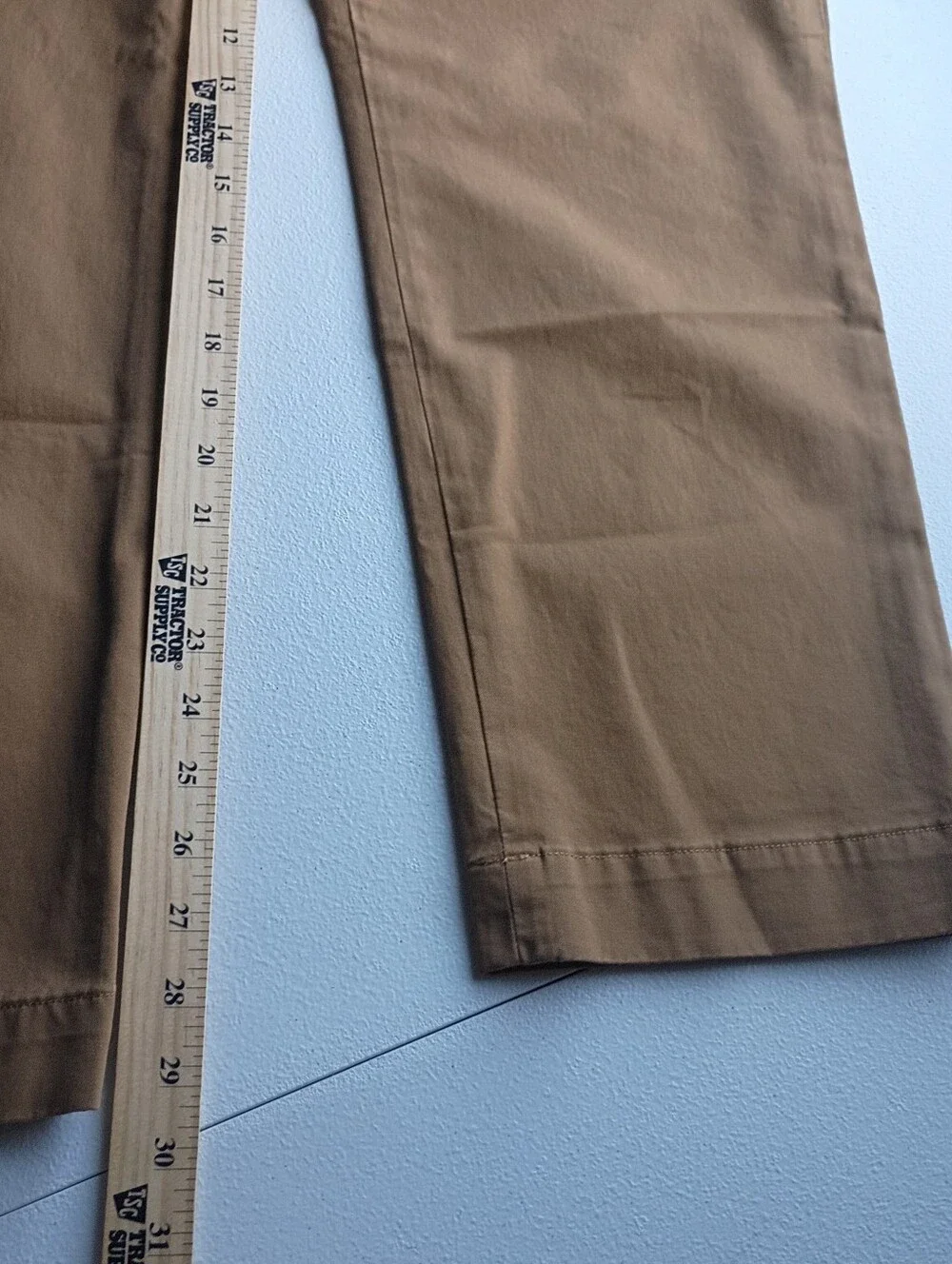 Mens Polo by Ralph Lauren Men's  Brown Chino Flat Front Pants Sz 35/30